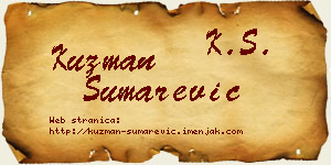 Kuzman Šumarević vizit kartica